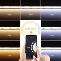 Tiras LED COB Inteligentes 12W/M Alta Brillo WiFi Dual Blanco Para Decoración De Habitaciones Compatible Con Alexa Tuya 24V - details 4