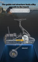 Carrete De Pesca Grande De Metal 8000 9000 10000 12000 14000 Con Arrastre De 20KG Carrete Giratorio Para Agua Salada Y Dulce Pesca De Oceano Río Lago - details 10