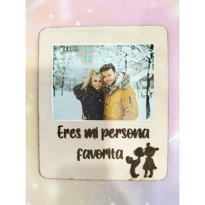 PORTAFOTOS CON IMAN PARA LA NEVERA PERSONALIZADO CON FRASE - 1