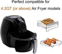 Estante para freidora de Aire-Estante de Doble Capa para pinchos, accesorios multiusos de Maple inoxydable para freidora - details 5