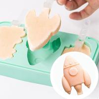 Molde De Helado De Silicona En Forma De Dinosaurio Y Fresa Saludable Para Helados Popsicle Reutilizable Para Hacer Helados En Verano Herramientas Para Cocinar Y Hornear - details 10
