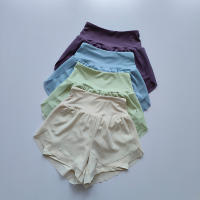 Shorts Deportivos De Verano Para Mujer Malla 2 En 1 Secado Rápido Yoga Transpirables Cintura Alta Para Correr Fitness - details 14