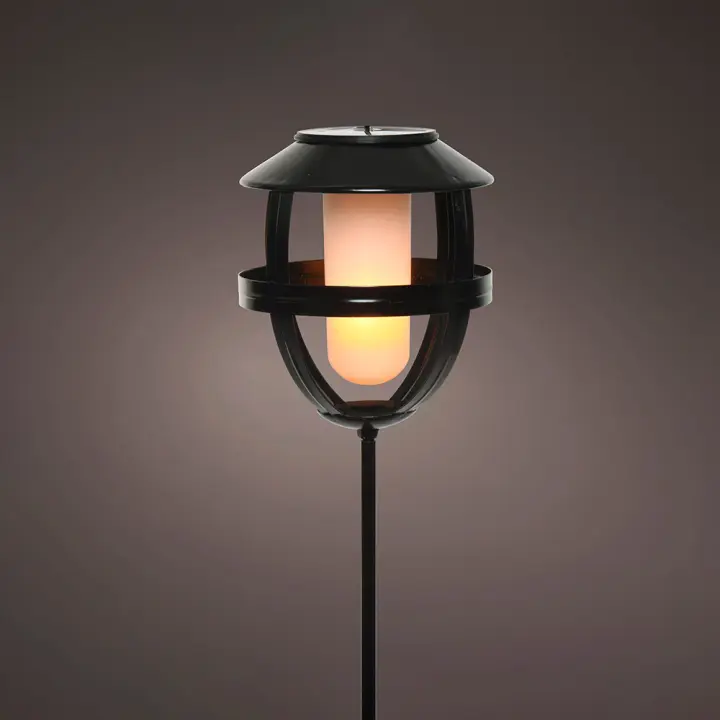 Antorcha solar metalica efecto llama 898216 - 1