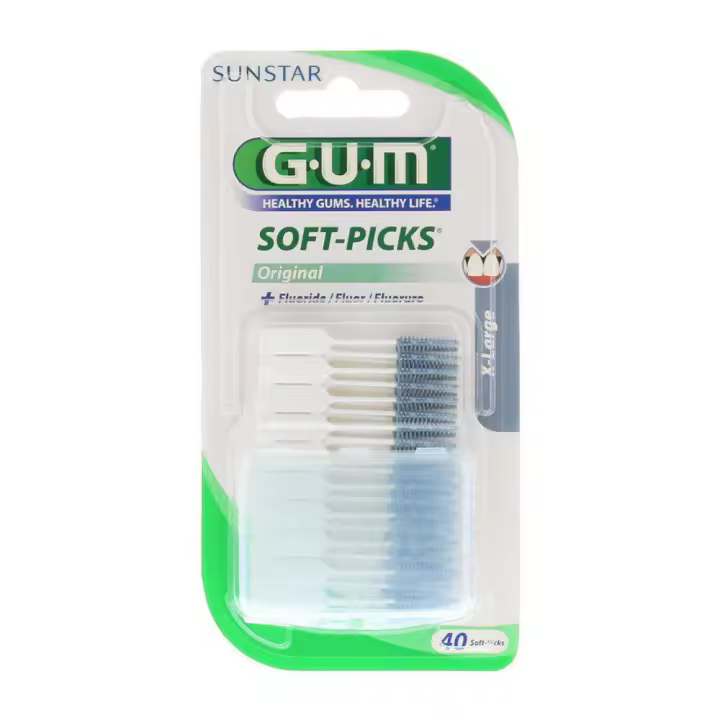 Gum Soft-Picks Cepillos Interdentales Original X-Large 40 Palillos - 1