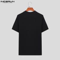 Camiseta De Hombre INCERUN Con Diseño De Cierre De Doble Cremallera Y Rayas Casual Corta S-5XL T-Shirts De Algodón Y Poliéster - details 8