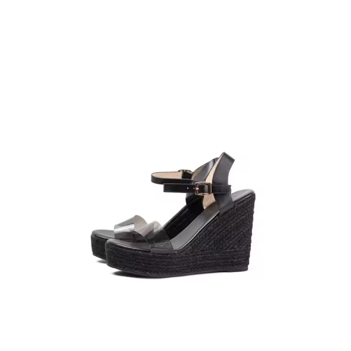 Sandalias mujer cuñas altas con plataforma de espartos con plantilla acolchada Mynzi - 1