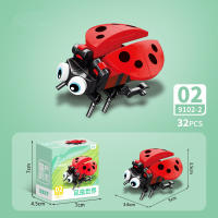 Bloques De Construcción De Animales Del Mundo Insecto Scorpion Mantis Hormiga Araña Pájaro Marino Regalo Para Niños Adornos De Escritorio Bloques Pequeños Compatible Con Lego ABS Sin Batería - details 50