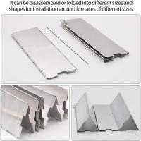 Estufa De Camping De Aluminio Ligera Y Compacta Con Pantalla Antiviento Incluida 10 Placas Y Bolsa De Cuerda Para BBQ Herramientas Resistentes Al Calor - details 4