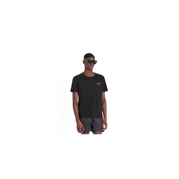 CAMISETA REGULAR FIT WITH RUBBER LOGO PATCH - 1