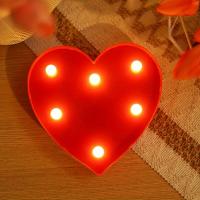 Luz De Noche LED En Forma De Corazón Y Amor 1PC Decoración Romántica Batería Incluida Para Bodas Propuestas Cumpleaños Fiestas Accesorios Fotografía - details 9