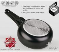 Lifestyle-Doble Sarten Aluminio Voltea Tortilla Antiadherente Anclaje que Facilita dar la Vuelta a la Tortilla Sartenes para Tortillas 20cm,Válidaparainducciónytodotipodefuegos. - details 1