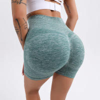 Shorts De Yoga Para Mujer Cintura Alta Secado Rápido Fitness Running Pantalones Deportivos Sin Costuras Transpirables Cómodos - details 22