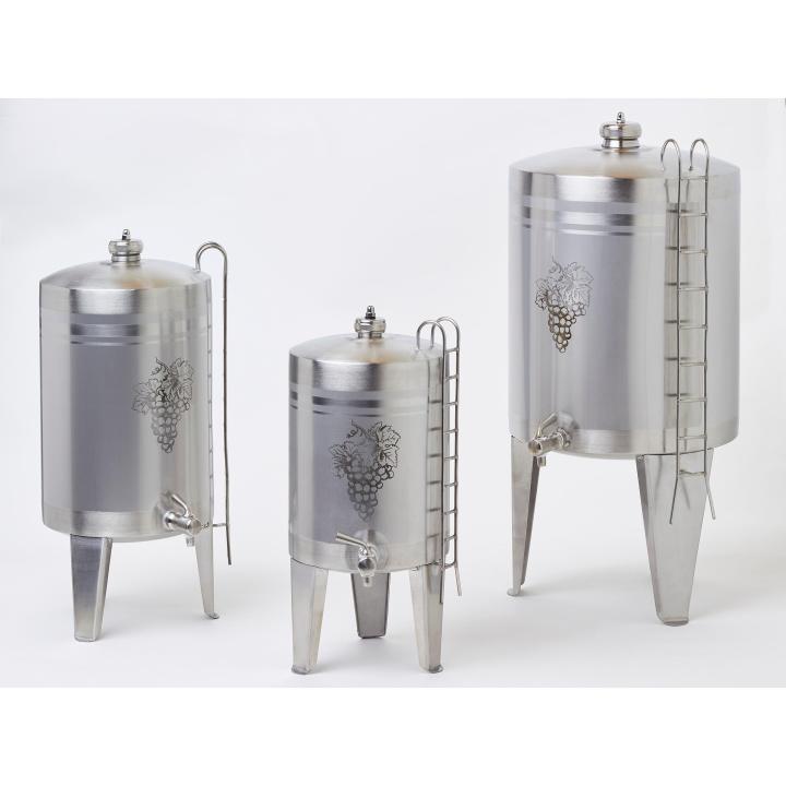 Evocalo Cuba Dispensador de Acero Inoxidable con Grifo de Latón para Vino y Licores