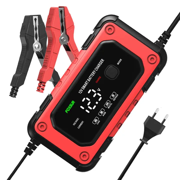 Cargador de badería inteligente para Coche y Moto 12 V 6 A, maintenance automático de Barería para Coche, Motorcycle, Wagon - 1