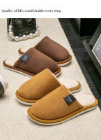 Pantuflas Calientes De Invierno Para Hombres Zapatos De Casa Antideslizantes Suaves Y Cómodos Plano Tacón Pantuflas De Peluche Para Dormitorio Interior Adecuado Para Mujeres Tamaño Pequeño Por Favor Ver Tamaño Del Producto - details 11