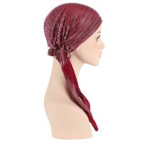 Gorro De Quimioterapia Para Mujer Pre-Apellado Pañuelo De Hijab Protector Contra La Pérdida De Cabello Turban De Cabeza Unisex - details 4