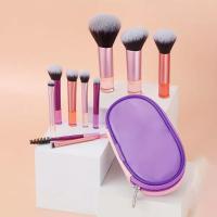 Set De 10 Pinceles De Maquillaje Miniatura Para Polvo Sombra Base Y Rubor Blender Conceler Herramientas De Belleza - details 2
