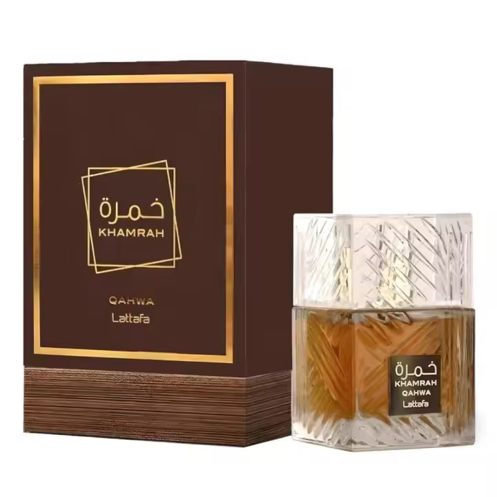 Perfume Khamrah Qahwa Lattafa 100Ml Unisex, Aroma intenso duradero, Fragancias árabes Original - 1
