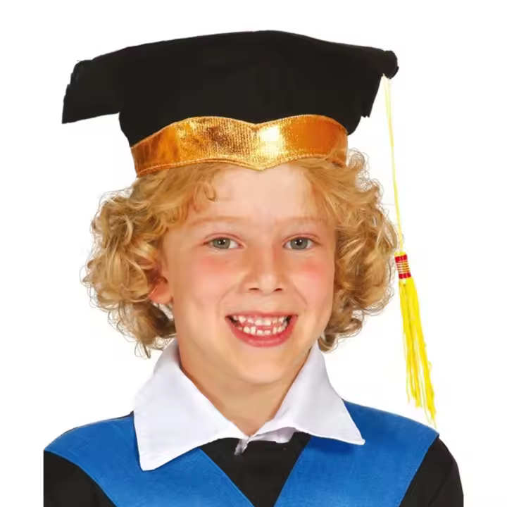 Guirca Birrete Fieltro Lujo Oficial Graduación Infantil Talla Niños - 1