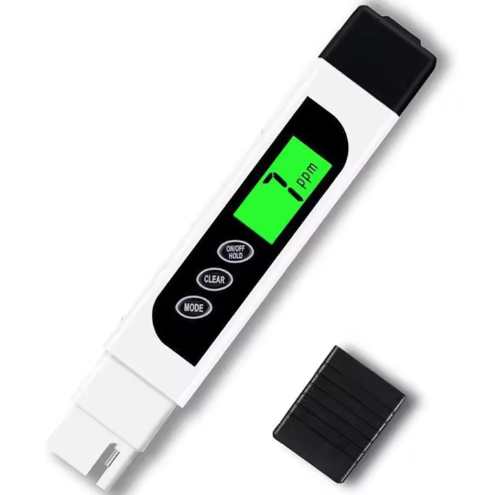 PORCHEDDU Medidor TDS, TDS 3 en 1, EC y termómetro, medidor de PPM precise y confiable, Kit de Prueba digital de calidad del Agua para Agua Potable, Grifos, Pozos, Piscinas, acuarios, systeas RO/DI, hidroponía - 1