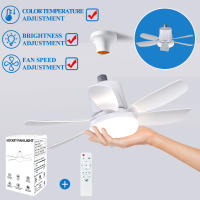 Ventilador with Luz LED para dormitorio, restorante, ventilador de techo, accesorios de iluminación simples y modernos para más alto - details 0