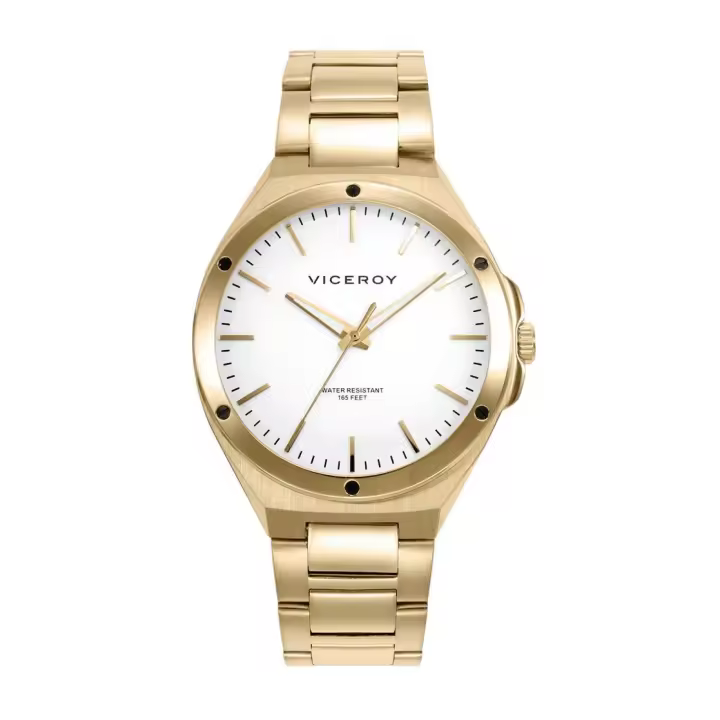 Viceroy DRESS 41141-07 Reloj hombre - Acero ip dorado - 1
