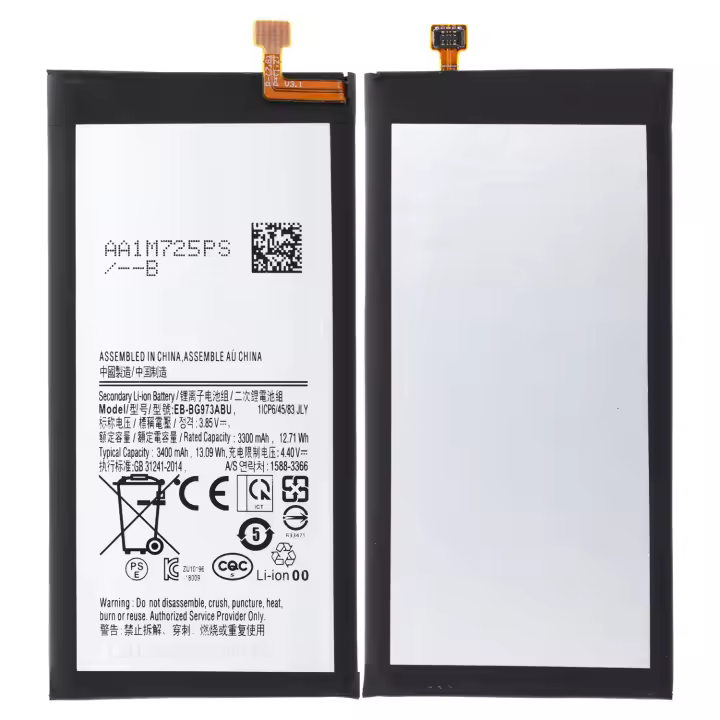 Batería de repuesto EB-BG973ABU para Samsung Galaxy S10 - 3400 mAh, Calidad Original, Nueva Fabricación - 1
