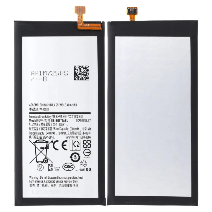 Batería de repuesto EB-BG973ABU para Samsung Galaxy S10 - 3400 mAh, Calidad Original, Nueva Fabricación - 1