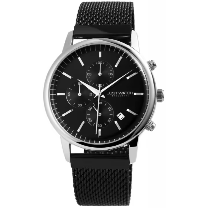 Reloj Just® Hombre com Cronógrafo e Bracelete em Mesh - 1