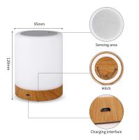 Lámpara De Mesa LED Recargable USB Luz Nocturna RGB 13 Colores Con Control Remoto Y Botón Táctil Para Decoración De Habitación Y Escritorio - details 8