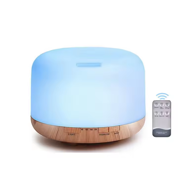 Humidificador de Aire PARA EL Hogar 500ML con Difusor de Aceite Esencial Ultrasónico Cool Mist Maker Fogger Lámpara LED Aroma Difusor Eléctrico - 1