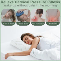 Almohada De Memoria De Bambú Con Cubierta Desmontable Y Cierre De Botón Para El Cuello Diseño Ergonómico JAF022 - details 6
