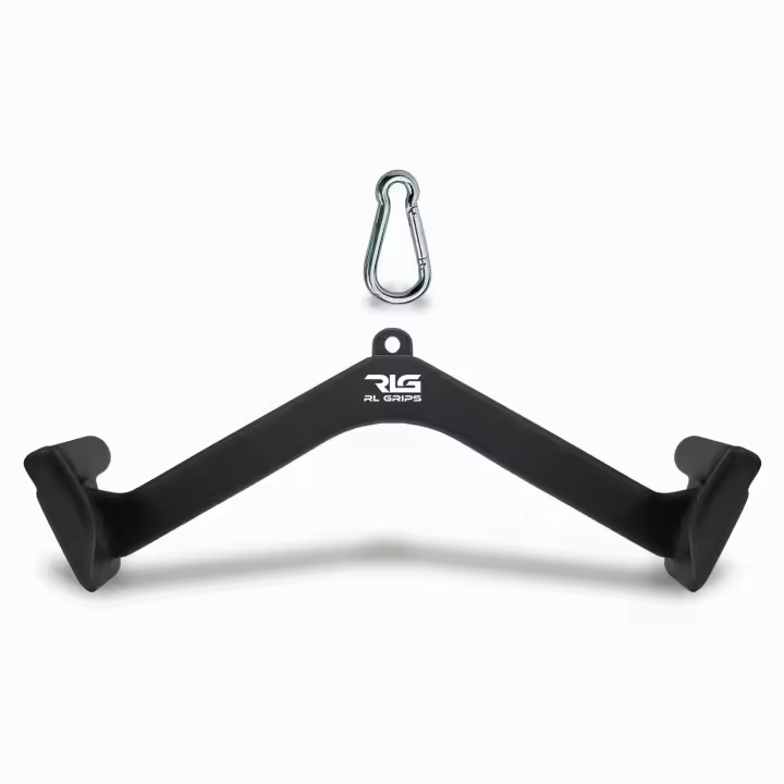 RL Grips® Agarres para Poleas Gym Ergonómicos para Entrenamiento de Espalda Individuales y en Packs - Manerales de Gimnasio para Dorsal - Accesorios Gym para Cable Ideal para Jalones y Remos - 1