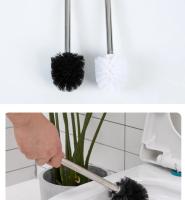 Cepillo De Limpieza Para Inodoro Con Acero Y Plástico Escobilla De Baño Esencial Herramienta De Lavabo Kit De Accesorios Domésticos - details 9