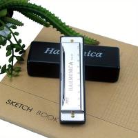 Harmonica Cromática De 10 Agujeros En Clave De C Con Estuche Para Principiantes Y Niños Regalo Ideal Con Estuche Incluido - details 5