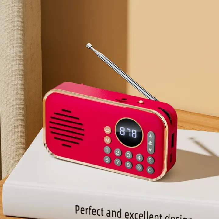 Radio Altavoz Bluetooth Mini Tarjeta U Disco Música Portátil Locutor Walkman Altavoz Bluetooth - 1