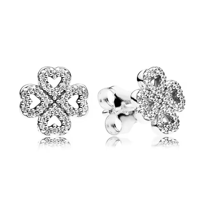 Pandora 290626CZ Pendientes de Pétalos de amor Plata de ley - 1