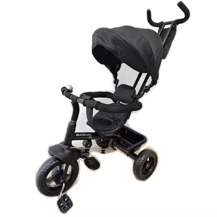 Sistema de Viaje para Bebé 3 en 1 LULU Mobiclinic Negro con Asiento Giratorio 360°, Capota, Cinturón de Seguridad - 1