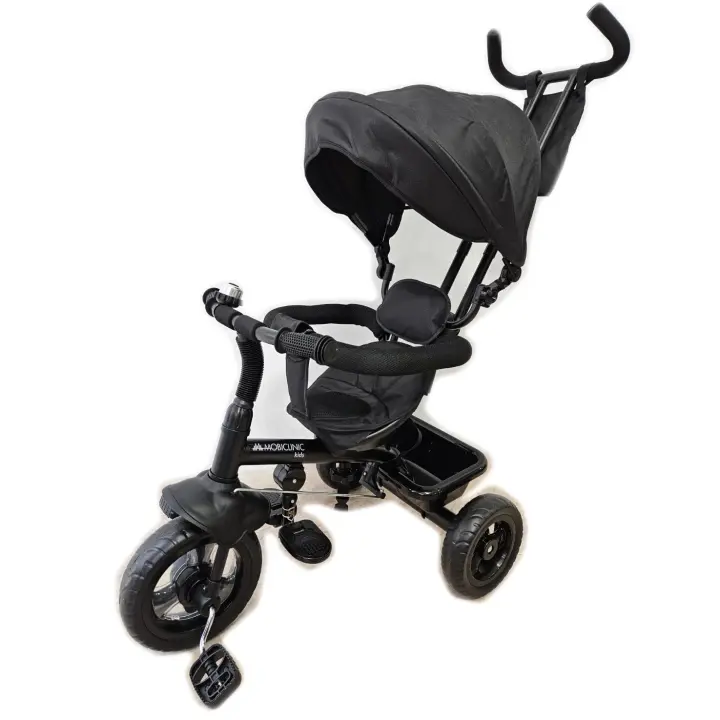 Sistema de Viaje para Bebé 3 en 1 LULU Mobiclinic Negro con Asiento Giratorio 360°, Capota, Cinturón de Seguridad - 1