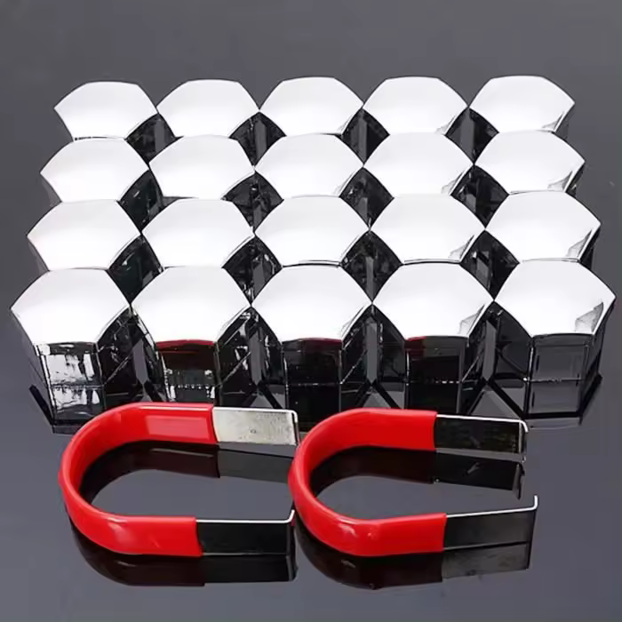 Tuerca de Rueda hexagonal TEMPSA 20x17mm de plástico CROMADA - 1