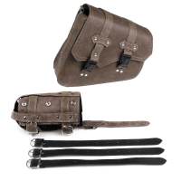 Bolsas De Silla Para Motocicleta Vintage Marrón Impermeables Almacenamiento De Equipaje Bolsa De Herramientas Para Cafe Racer Custom Chopper Bobber - details 7