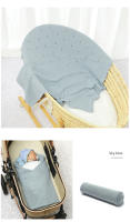 Manta de Algodón para Bebe, Manta Tejida para niños y niños, 90x70cm, cochecito Súper suave para recién nasido, envoltura para envolver, Saco de dormir a Cuadros para CUNA sólida a la moda - details 12