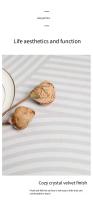 Carpetas De Cristal Simple Home Absorbentes De Agua Y Aceite No Slip Para Cocina Baño Entrada Moderno Estilo Poliéster 100% - details 4