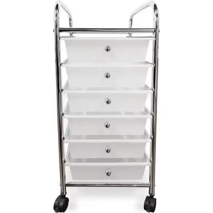 Confortime - Cajonera de metal con 6 cajones, 66.5cm - Organizador compacto y duradero para espacios reducidos, diseño moderno y elegante - 1