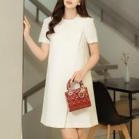 Vestido ZANZEA Para Mujer Estilo Coreano 2024 Verano Manga Puff Corta Elegante Vestido De Fiesta Casual Suelto Sólido Para Oficina Vestidos De Cuello En V - details 2