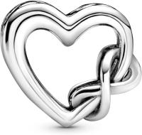 PANDORA Dijes con forma de corazón y símbolo de infinito con inscripción Love You Mum - details 0