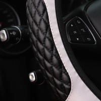 Cubierta De Volante De Coche Artificial De Lobo Suave Y Cómoda Para 14.5-15 Pulgadas Sin Anillo Interior Estilo Estéreo - details 10