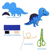 Kit De Manualidades Para Niños Con Animales De Bosque Juguetes De Peluche DIY De Terciopelo Educación Para Principiantes Edad 3-12 - details 7