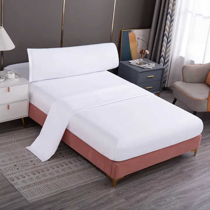 Juego de Sábanas 3 Piezas: Sábana Encimera, Sábana Ajustable y Funda de Almohada sin Bolas - 1