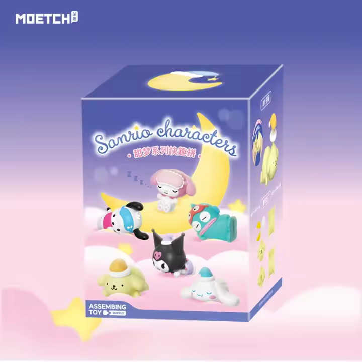 Figura De Anime Sanrio Hangyodon Serie Sweet Dreams Caja Sorpresa Kuromi Pochacco Decoraciones De Juguetes Para Coleccionistas - 1